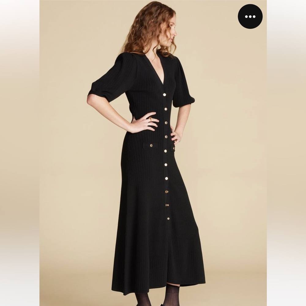 NWT Amour Vert Benoite Black Knit dress. Size M